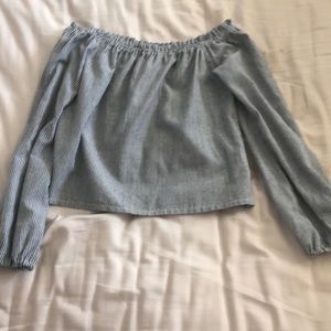 brandy melville off the shoulder top